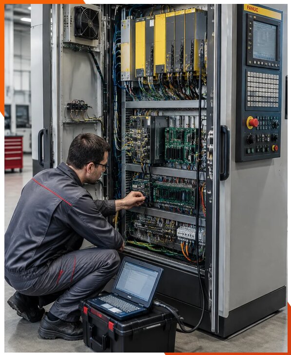 Ремонт систем ЧПУ FANUC промышленных станков в Ейске